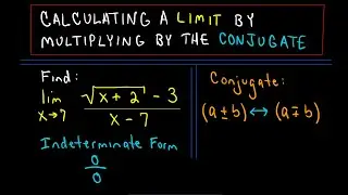 Calculating a Limit by Multiplying by a Conjugate