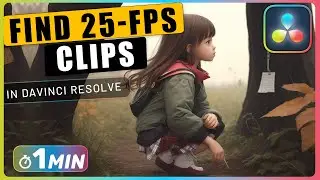 How to Find All 25 FPS Clips in Davinci Resolve