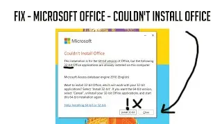 [Fix] Microsoft Office - Couldnt Install Office