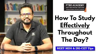 How STUDY SPACE Can Determine Your SUCCESS In Entrance? | NEET MDS 2023 & INI-CET | PTBD Academy