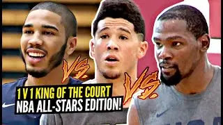 1v1 King of The Court NBA All-Stars Edition!! Kevin Durant, Paul George, Devin Booker GO AT IT!