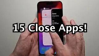 iPhone 15 / 15 Pro - How to Close Apps & Multiple Apps At Same Time!