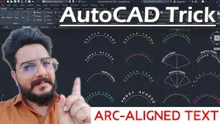 AutoCAD Tricks || Text Around ARC with ARC Text in AutoCAD | Create ARC Text [AutoCAD Hacks]