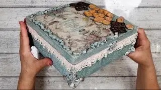 Vintage box for sweets. Винтажный короб для сладостей.