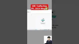 IPL 2024 Blog. ⬆️⏫ #blogging #websitetraffic #seo #trending #easyblogging #viralshorts