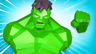 Assembling An Amazing Papercraft Hulk!