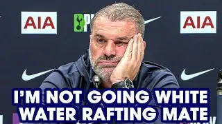 Ange IM NOT GOING WHITE WATER RAFTING MATE! Tottenham Vs Chelsea [EMBARGOED SECTION]