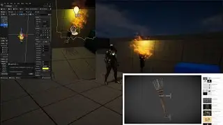 Unreal Engine 5 Tutorial / How to Create a Fire Torch in Unreal Engine 5 / Particle System In UE5