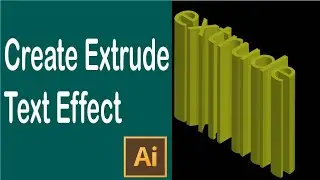 Create Extrude Text Effect In illustrator