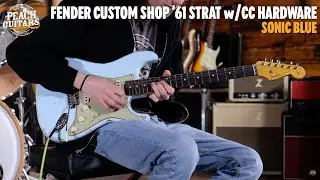 No Talking...Just Tones | Fender Custom Shop '61 Strat Relic w CC Hardware Sonic Blue