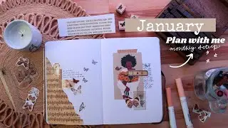 January 2022 Bullet Journal Plan with Me | Monthly bujo setup