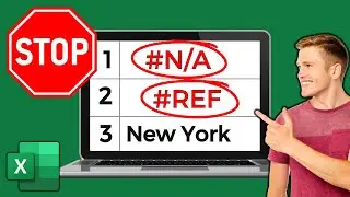 Stop the VLOOKUP Error #N/A and REF in Excel