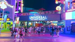 Universal CityWalk Orlando at Night 2023 | Walking Tour