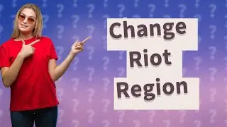 How do I change my region in my Riot account?