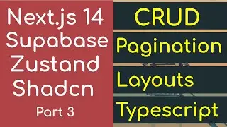 Next.js 14 Shadcn Supabase - Zustand, Posts Table CRUD w/ Pagination, React Hook Form & Zod: Part 3