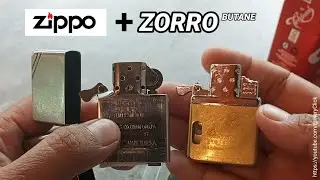 Korek ZiPPO U.S di pasang Insert Butane/Gass punya ZoRRo || Woww Cakep!!