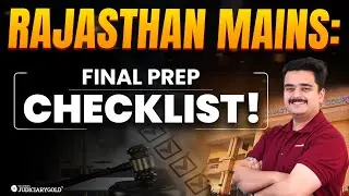 RJS Mains 2024 Preparation Checklist | RJS Mains Exam Last-Minute Preparation Guide!