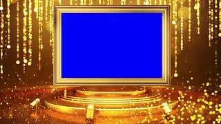 Single Window Blue Chroma Golden with Royalty Video Template | FREE TO USE | iforEdits