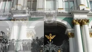 WINTER PALACE & PALACE SQUARE: Time travel to 20 July,  1914 -  Nicholas II declares war on Germany