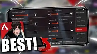 *BEST SETTINGS* for APEX LEGENDS MOBILE! (SENSITIVITY / NO LAG)