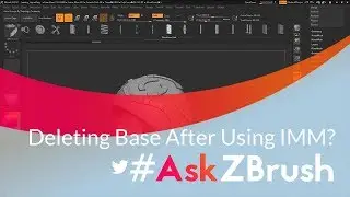 #AskZBrush: “After using an IMM Brush how can I delete the base model I drew the IMM parts on?”