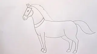 how to draw horse drawing easy step by step@Kids Drawing Talent