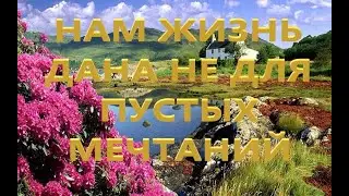 Нам жизнь дана не для пустых мечтаний