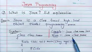 Introduction to Java (Hindi) | What is Java? Explain with Syntax and Example