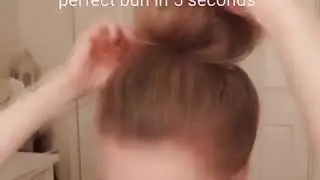 ИДЕАЛЬНЫЙ ПУЧОК ЗА 5 СЕКУНД💎///PERFECT BUN IN 5 SECONDS#lifehack#