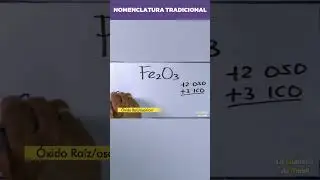 ¡Nombra SO₃ y Fe₂O₃ con la Nomenclatura Tradicional en 1 Minuto!