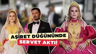 KUYUMCU VİTRİNİ DEĞİL, AŞİRET DÜĞÜNÜ! HERKES TAKILARIN FİYATINI MERAK ETTİ