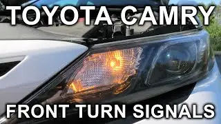 Toyota Camry (2018-2024): Front Turn Signal Light Bulbs Replacement.