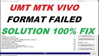 Vivo MTK Format Frp Failed In UMT Solution