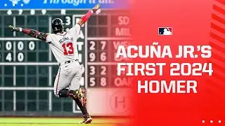 Ronald Acuña Jr.s first home run this season!