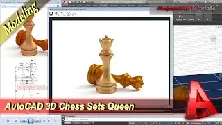 AutoCAD 3D Modeling Chess Queen Tutorial Exercise 24