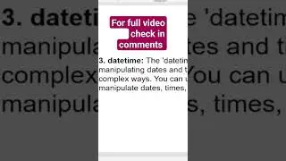 useful modules in python telugu| datetime module in python| pytjon realtome use cases in telugu