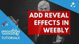 How to add reveal effects to your Weebly website | Weebly Tutorials