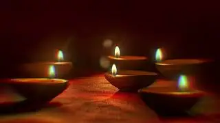 Dheeba Vilakku | Diwali Festival of Lights | Burning Lamps For Festival Backgrounds | VFX FOOTAGE