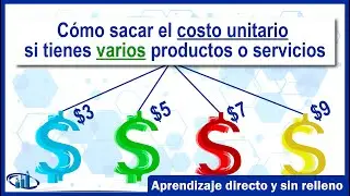 Cómo calcular el precio unitario si tienes varios productos o servicios.