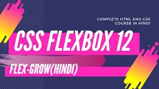 Flexbox Tutorial 12 in Hindi (flex grow)