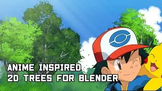 Tutorial: Anime inspired 2D trees for Blender