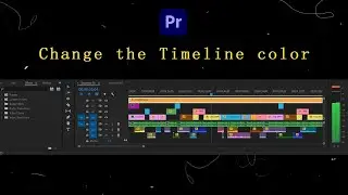 How to change the timeline color in Adobe premiere pro