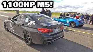 MOST POWERFUL M5 F90 IN THE WORLD! BMW M5 F90 LA Performance (1100HP) vs Ferrari F8 Tributo (720HP)