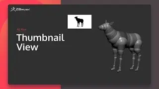 ZBrush 2020 - Thumbnail View