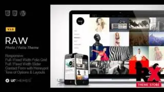 Preview Raw - Responsive Photography WordPress Theme