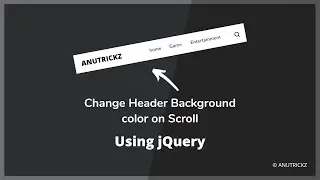 How to change Header Background color on Scroll jQuery