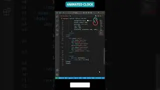 🕰️ Elegant Real-Time Clock Animation with CSS & JavaScript 