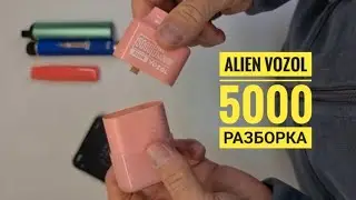 Alien Vozol 5000 разбор,  одноразка Alien vozol 5000 как разобрать, disassembly alien vozol