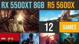 RX 5500 XT 8GB | R5 5600x test in 12 games 1080p