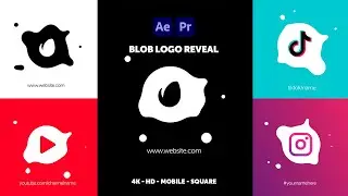 Blob Logo Reveal (After Effects Template - Premiere Pro Mogrts)